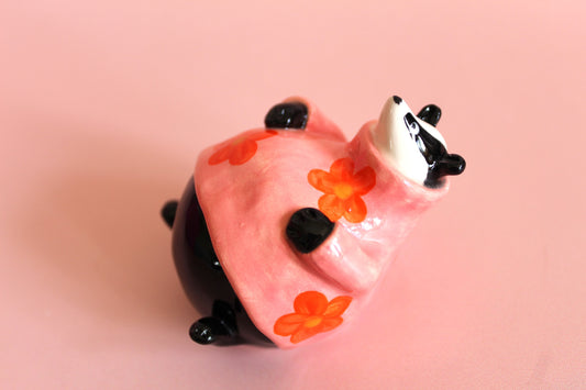 Floral jumper badger