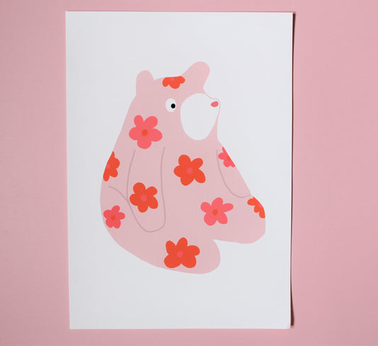 Flower bear print
